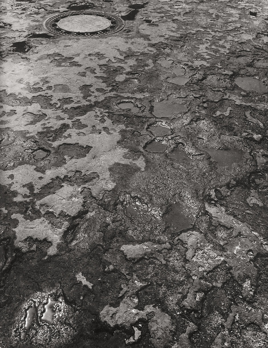 Burnt asphalt, Dresden by Richard Peter Sen, 1945