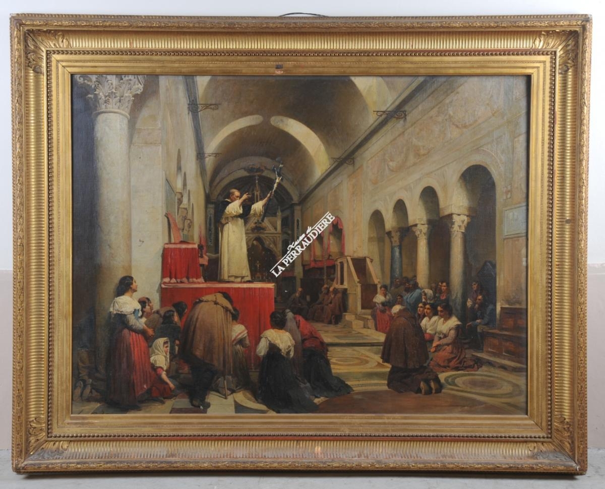 Artwork by Charles Alexandre Coëssin De La Fosse, JEUNE BERGÈRE, Made of Oil on canvas