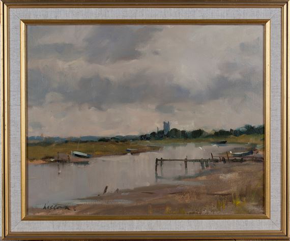 View from Morston to Blakeney, Norfolk by Edward Wesson