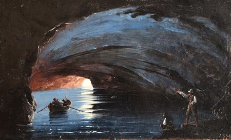 La Grotte Bleue sur l’île de Capri (Grotta Azzura)