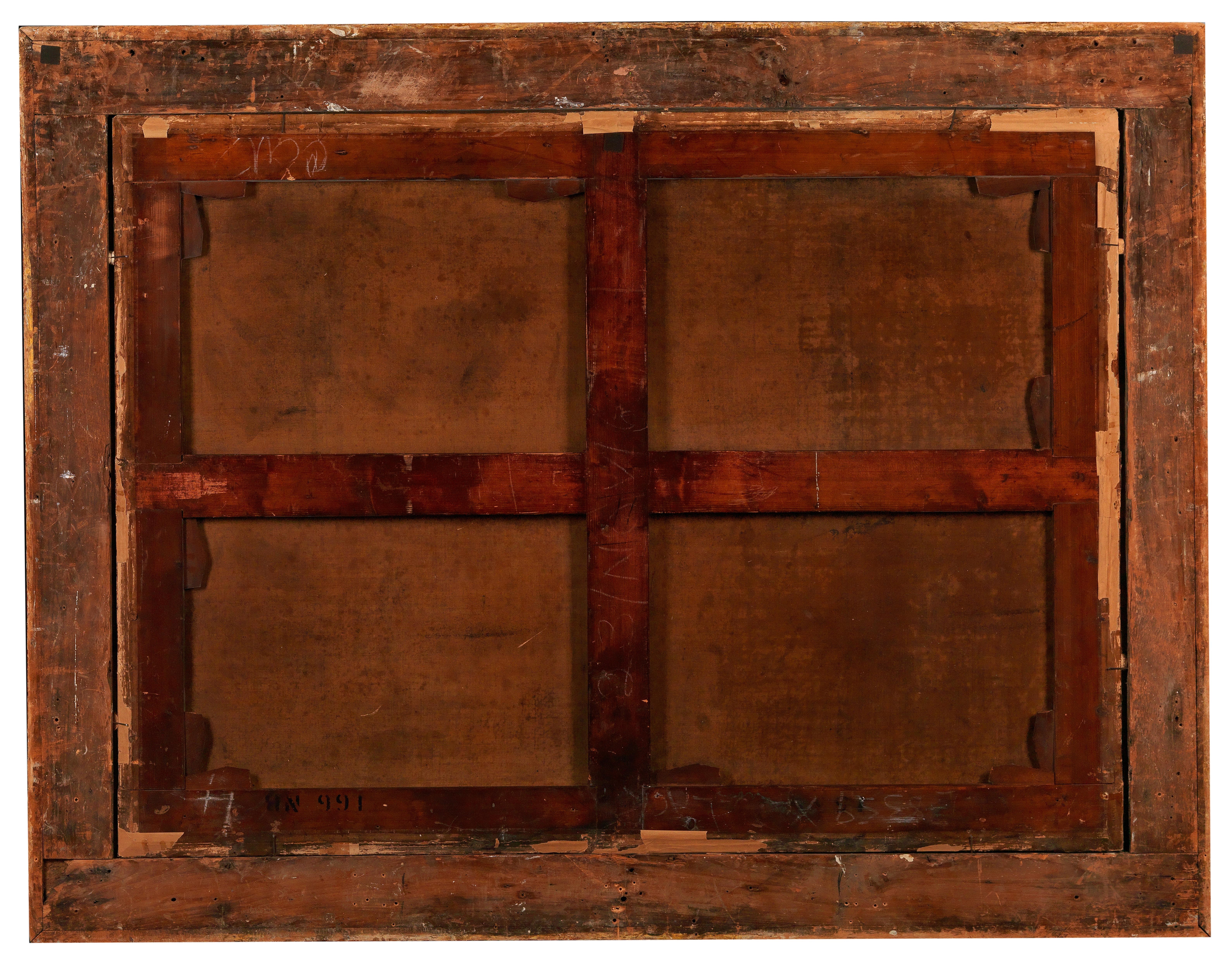 Artwork by Flemish School, 17th Century, An extensive landscape with mountains in the background and travellers, Made of Oil on canvas