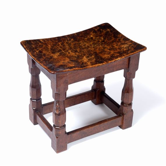 Robert Thompson Early Mouseman stool MutualArt