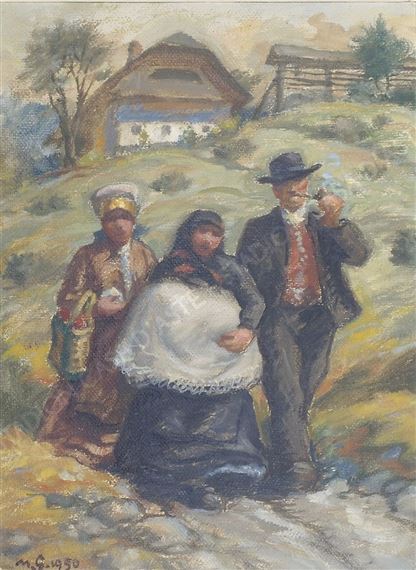 "Al battesimo" by Maksim Gaspari, 1950