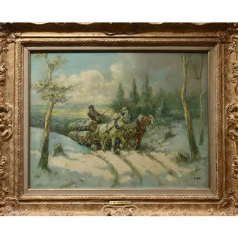 HAULING LOGS IN WINTER - Feerencz May