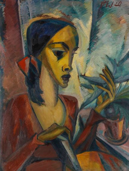 Annemarie I (Am Fenster) by Dorothea Maetzel-Johannsen, 1920