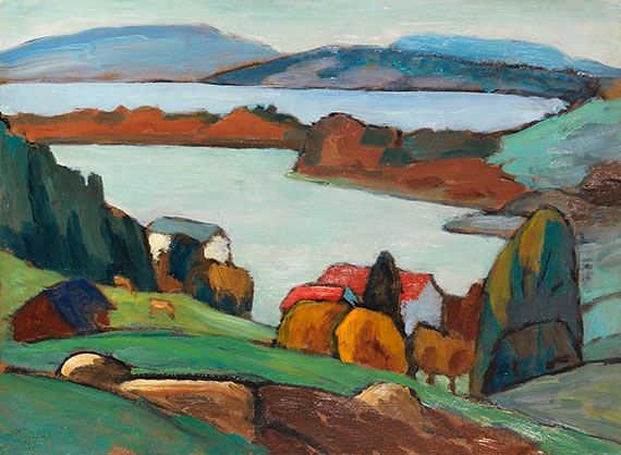 Artwork by Gabriele Münter, Staffelsee, Made of Oil on board