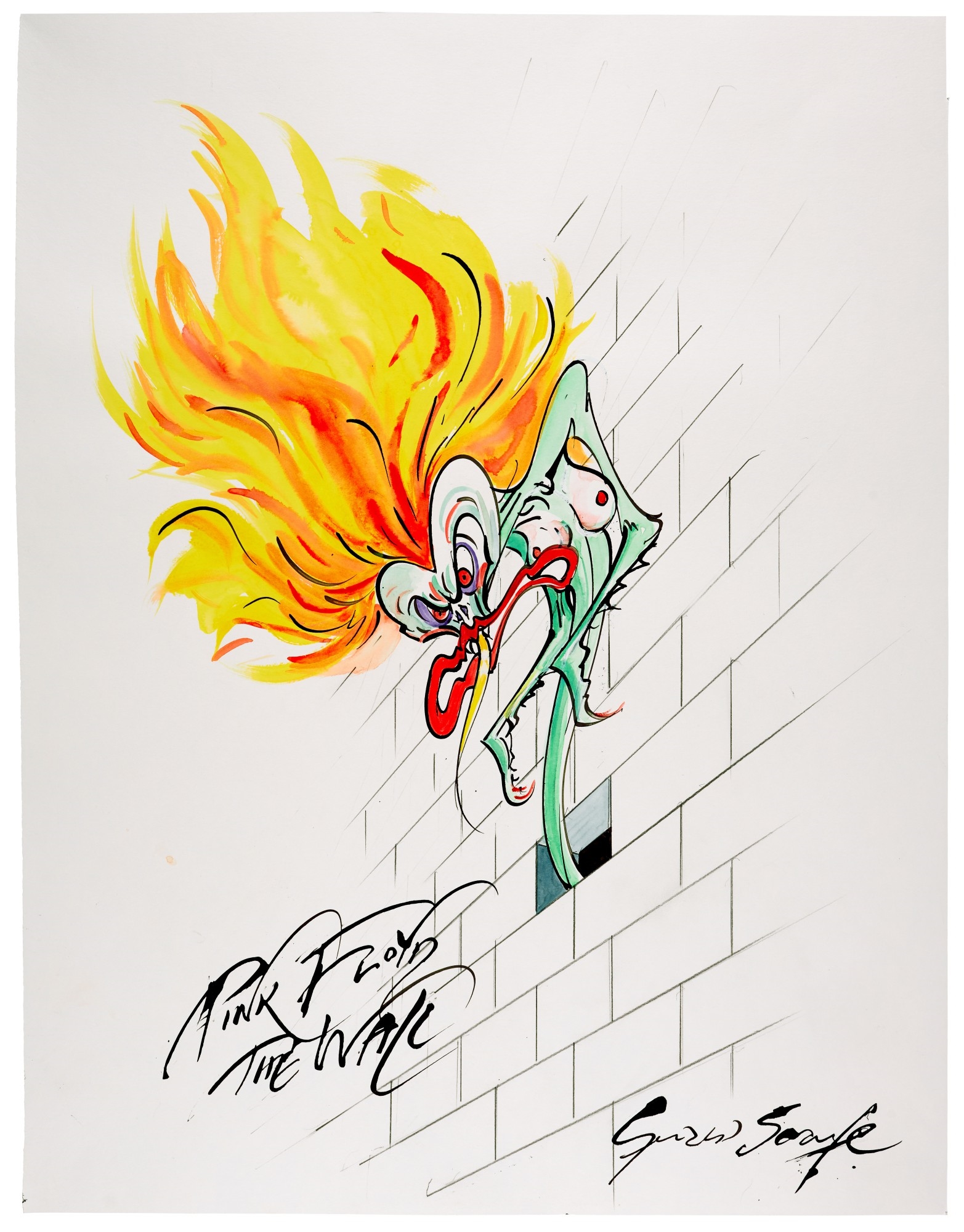 Gerald Scarfe Pink Floyd The Wall The Wife MutualArt
