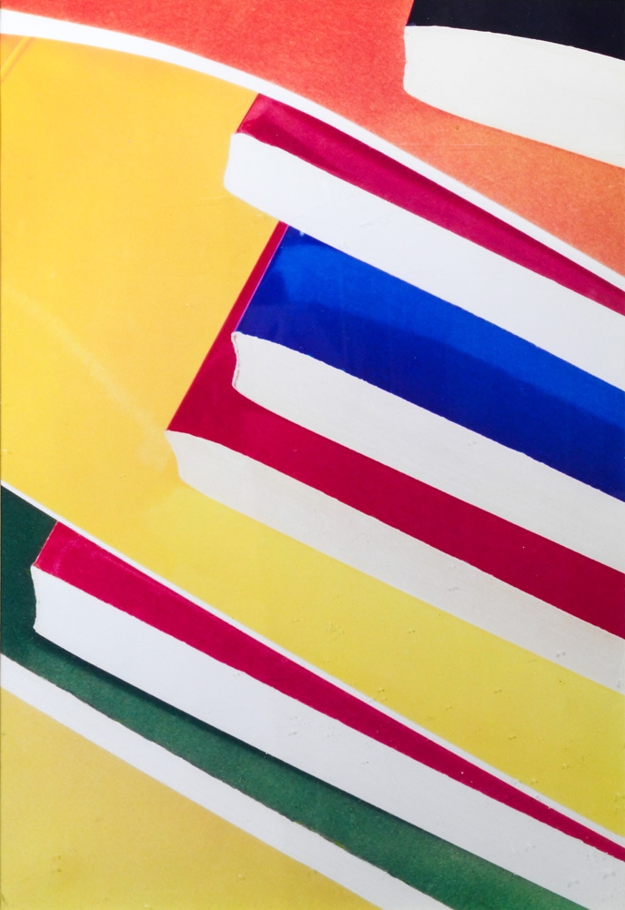 Artwork by K Opal, "Cars " "Formica " and Books, Made of color prints