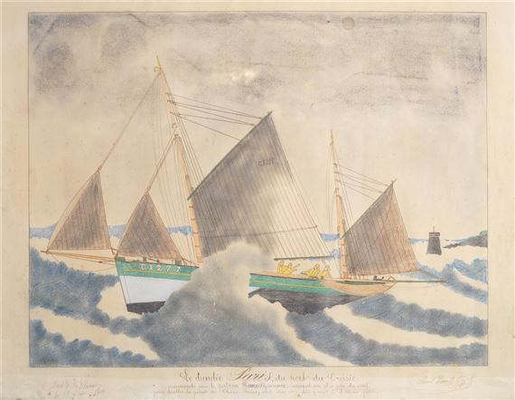 Le Dundee Paris, du port du Croisic by Paul-Emile Pajot, 1903