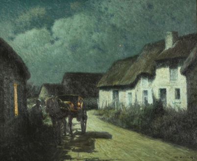 Nuit étoilée dans un hameau de Névez by Maurice Grün