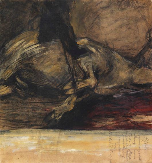 Geschlachteter Stier by Franz Marc, 1907