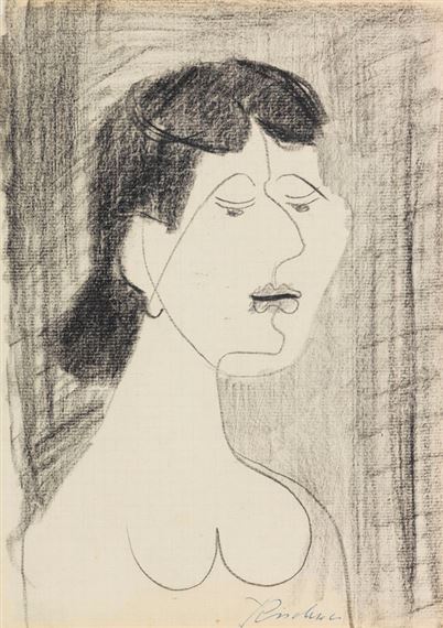 Frauenbildnis by Ernst Ludwig Kirchner, circa 1927