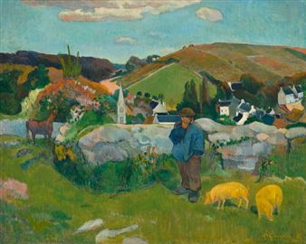 Paul Gauguin's 'The Swineherd,' 1888 - Norton Simon Museum of Art