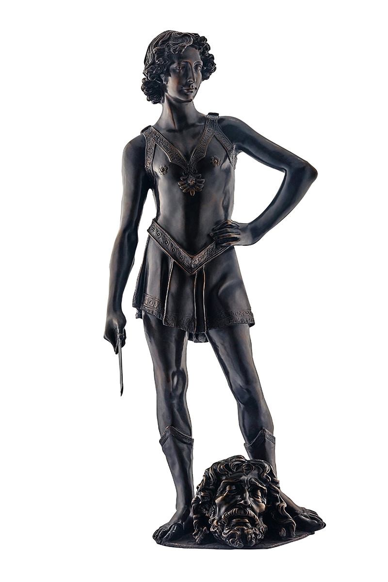 Artwork by Andrea del Verrocchio, David, Made of Bronze