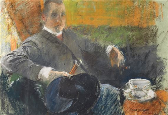 Porträtt av konstnärens bror by Bruno Liljefors, 1884