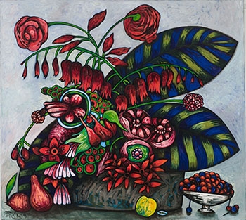 Floral Still Life by Toller Cranston, 1999