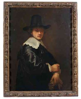 Portrait of men with hat - Jacobus Levecq