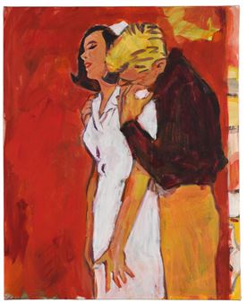 NURSE ON THE BEACH - Walter Robinson