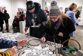 A Bothell Artist Goes to Homeless Shelters with Empty Canvases, and Leaves with Art