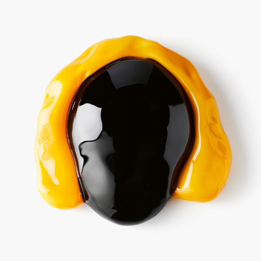 Artwork by Marie-Louise Ekman, Donna Dalla Faccia Nera, Made of Glass