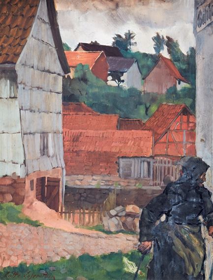Woman in a German Village by Lotte Laserstein, Mid 1930s
