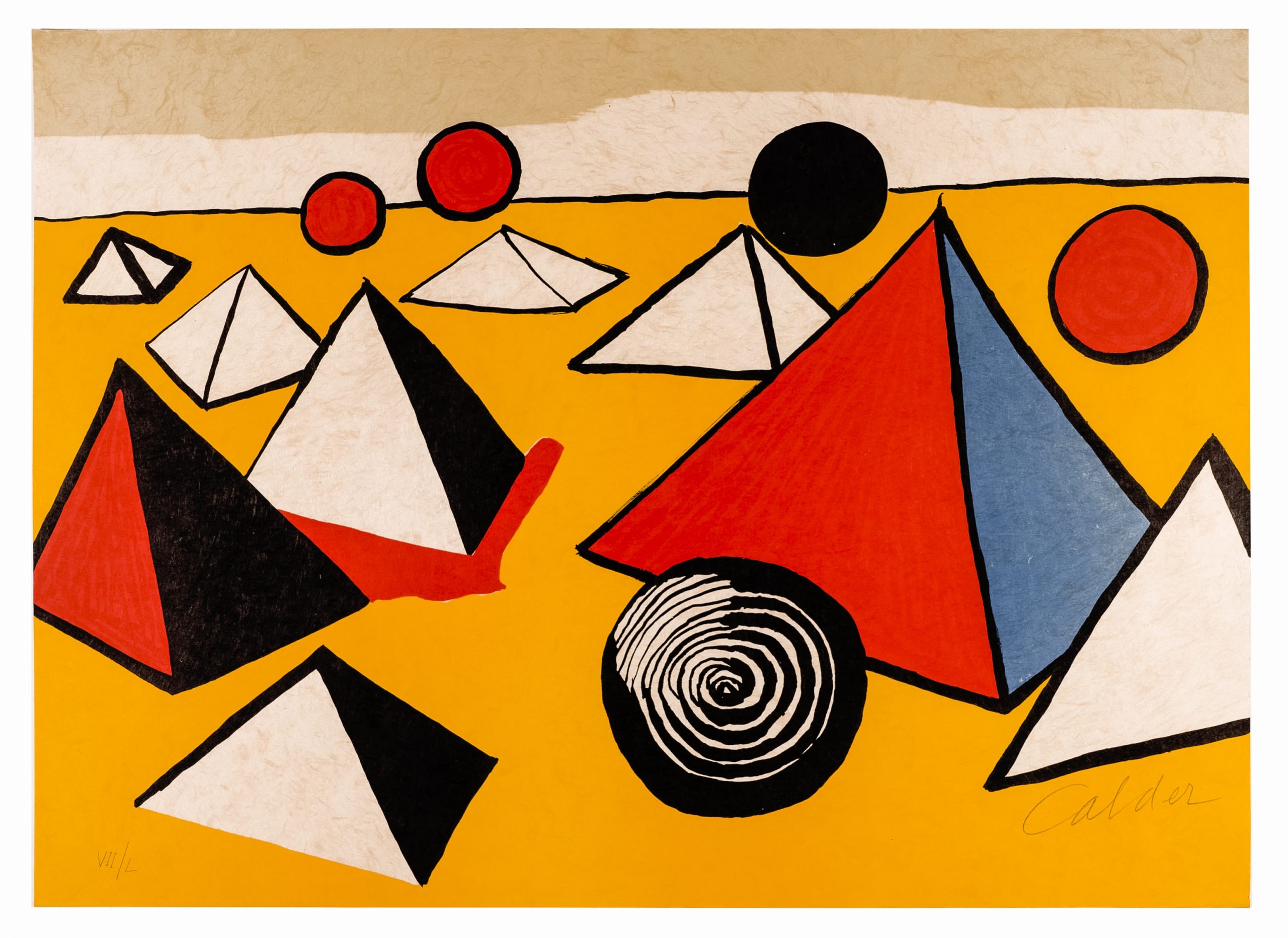 Alexander Calder | Pyramids and Circles | MutualArt