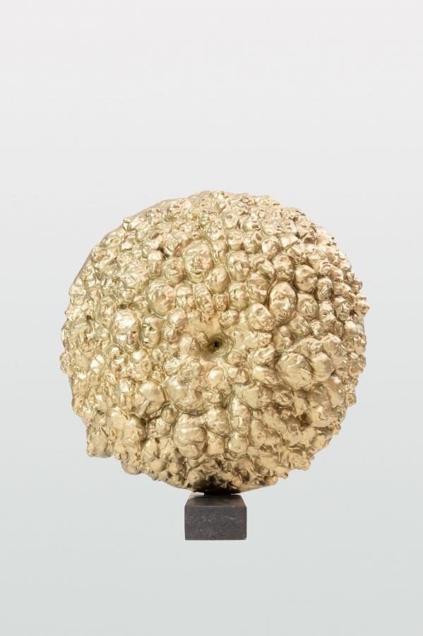 Artwork by Bartosz Banasik, Kameleon, Made of patinated acrylic resin, stone