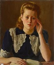 Jeune fille pensive by Léonid Frechkop