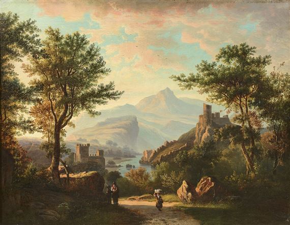 Animated Landscape by Swedish School, 19th Century, 19th century