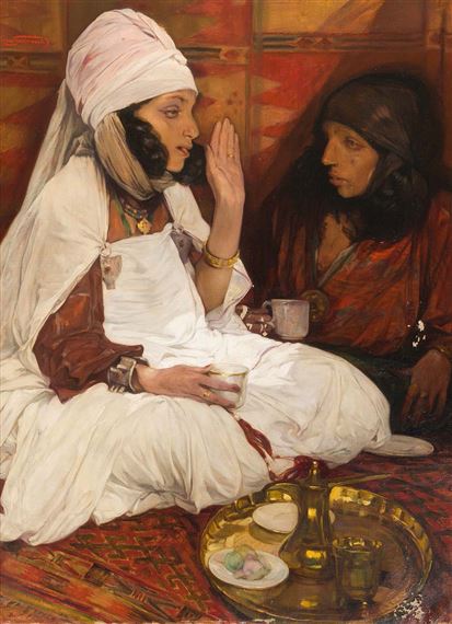 L'heure du thé by Jules-Pierre van Biesbroeck