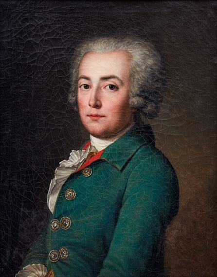 Portrait depicting Comte Stanislas-Marie-Adelaide Clermont-Tonnerre (1757-1792) by Adolf-Ulrik Wertmüller, 1781