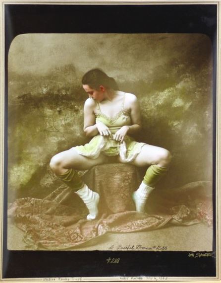 Saudek アート写真集 Jan Saudek | A Bashful Woman #288 (1985) | MutualArt