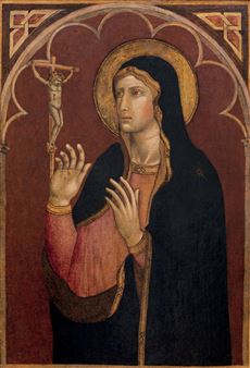 La Vergine in adorazione del crocifisso - Martino di Bartolomeo di Biago