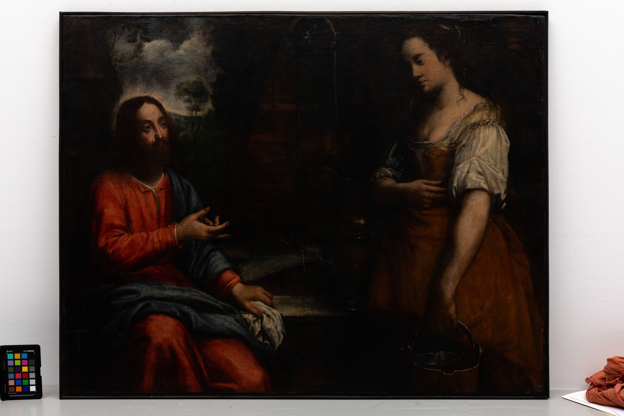 Genoese School, 17th Century | Cristo e la samaritana al pozzo | MutualArt