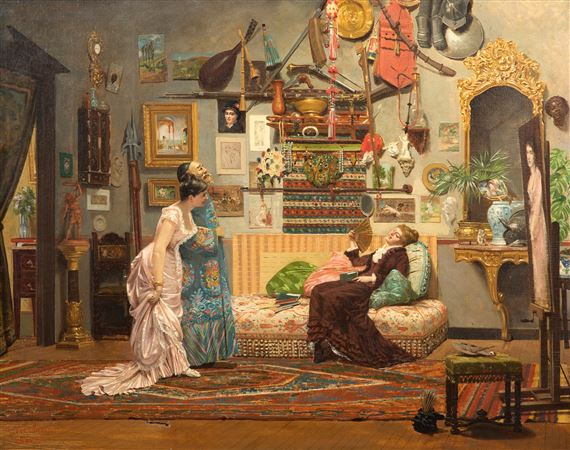 L'atelier du peintre by Antoine Vierling, 1881