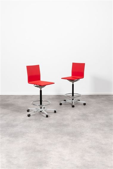 Two Works: roulette tabourets by Maarten van Severen, Circa2000