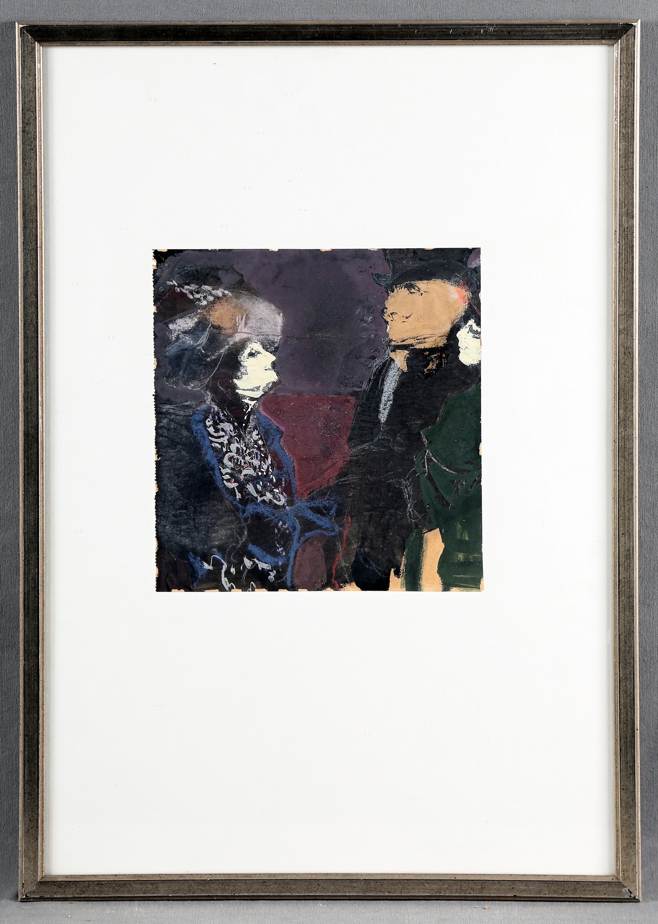 Artwork by Lluís Marsans, Chez Madame Verdurin, Made of Gouache and cake on paper