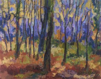 Paisaje de bosque - Carmen Benavides