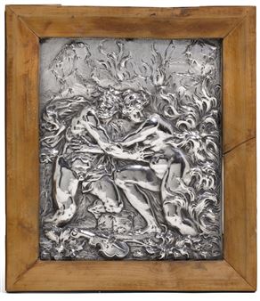 A FINE ITALIAN BAROQUE SILVER PLAQUE, CAREL BOLCOOL, GENOA OR ROME - Carel Bolcool