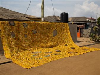 Serge Attukwei Clottey: Adesa We - Ever Gold Gallery