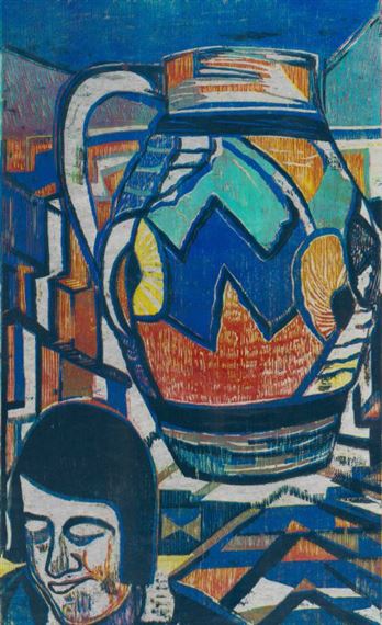 Clarice en W Beker by Elza Botha, dated 1989