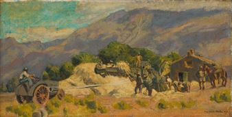 Farmers in a Landscape - Siegfried Hahn