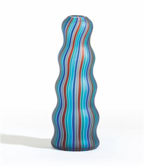 A blown glass vase from the Arado series - A. Mendini