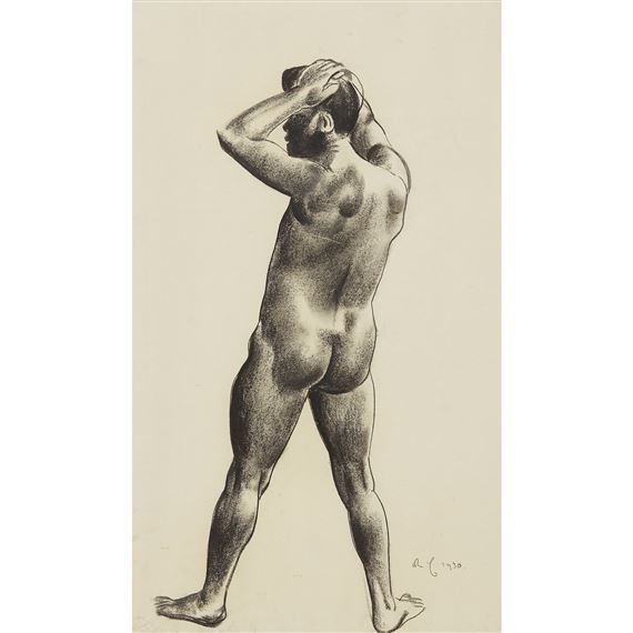 NUDE BACK by William McCance, dated 1930