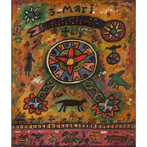 Three Mari by Alan Davie, 2003