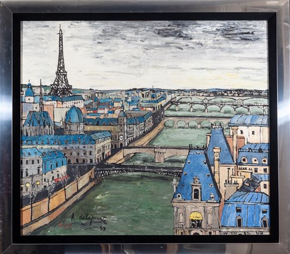 Vista de París by Fernando Delapuente, 1959