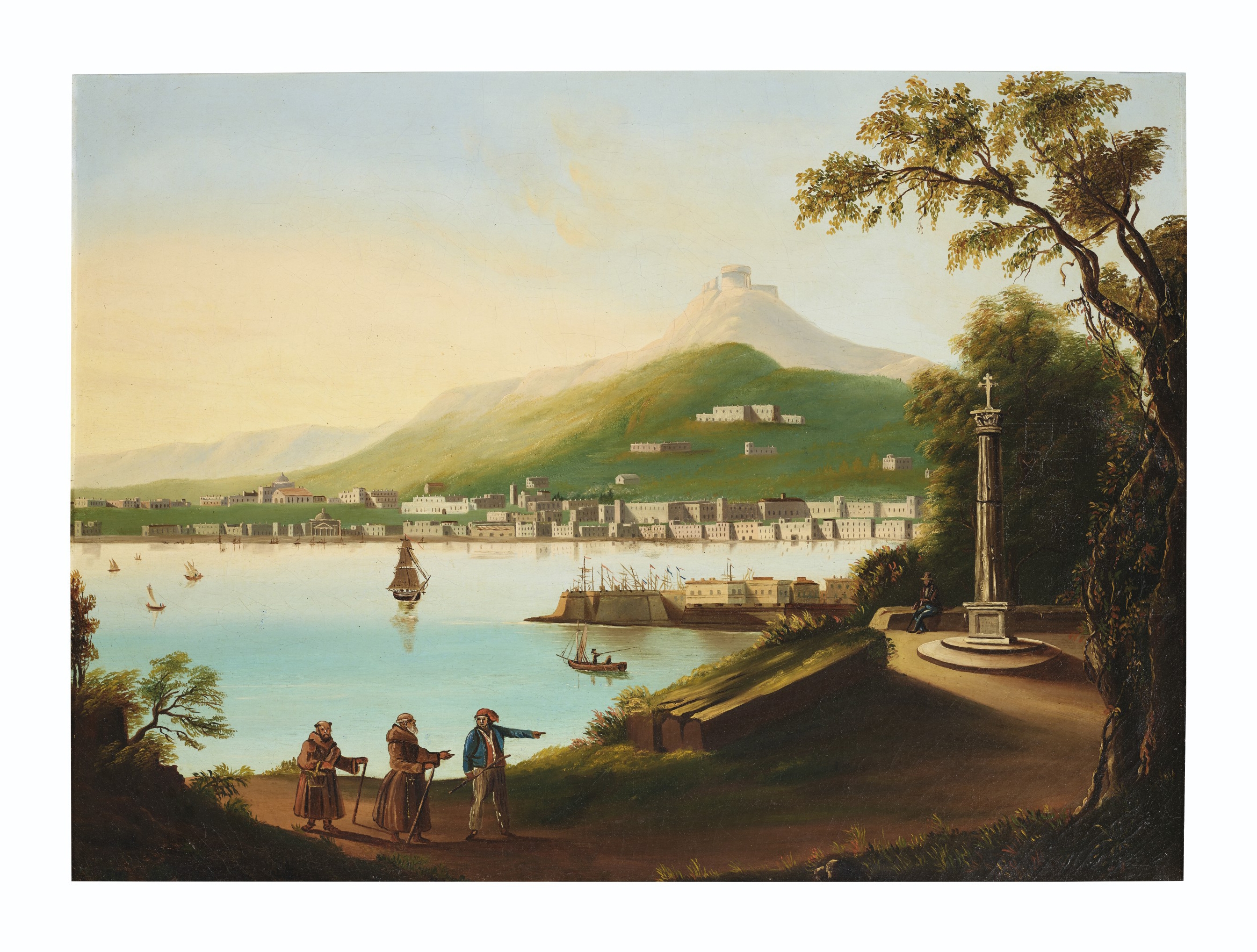 Artwork by Jurgan Frederick Huge, Bay of Naples, Made of oil on canvas