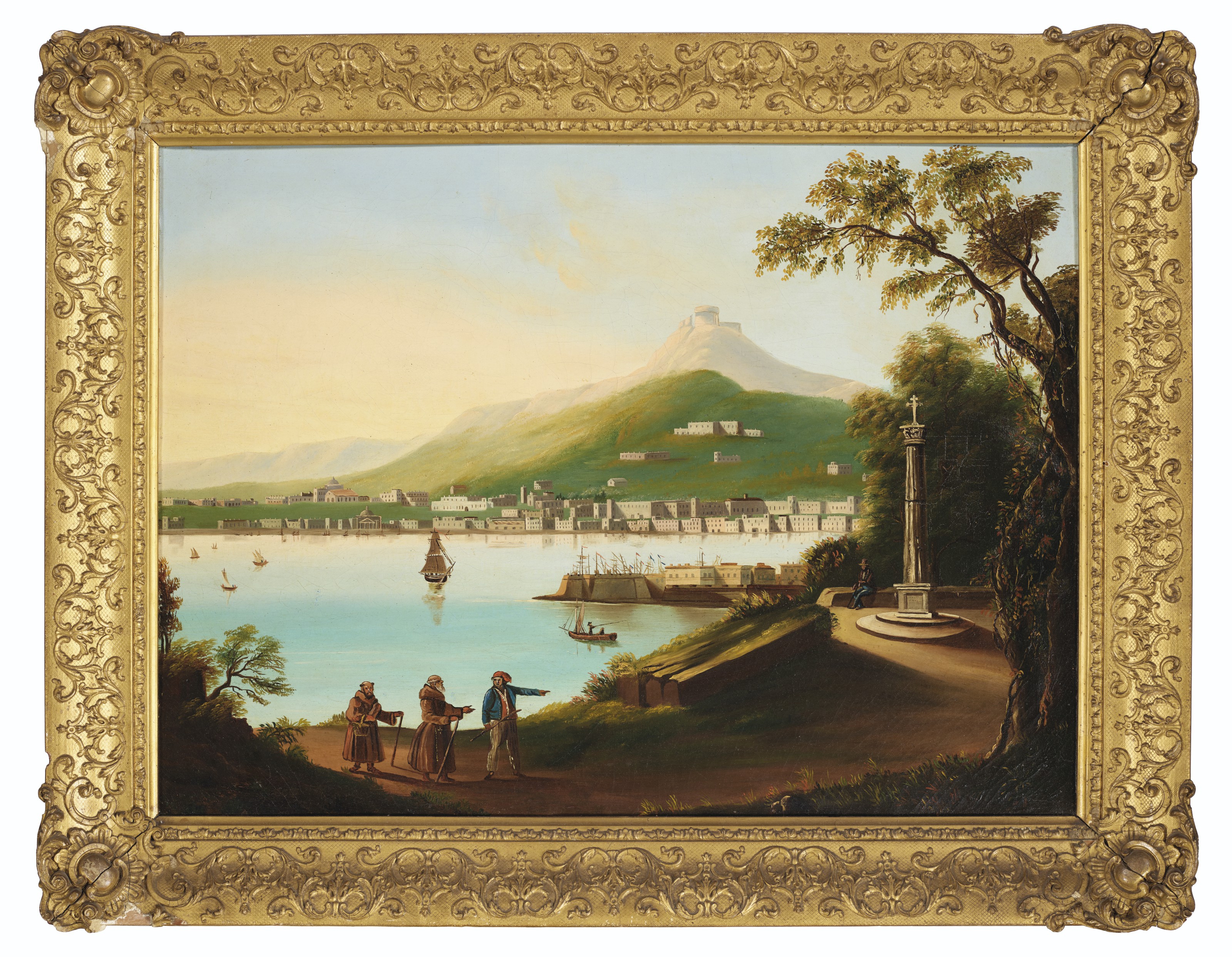 Artwork by Jurgan Frederick Huge, Bay of Naples, Made of oil on canvas