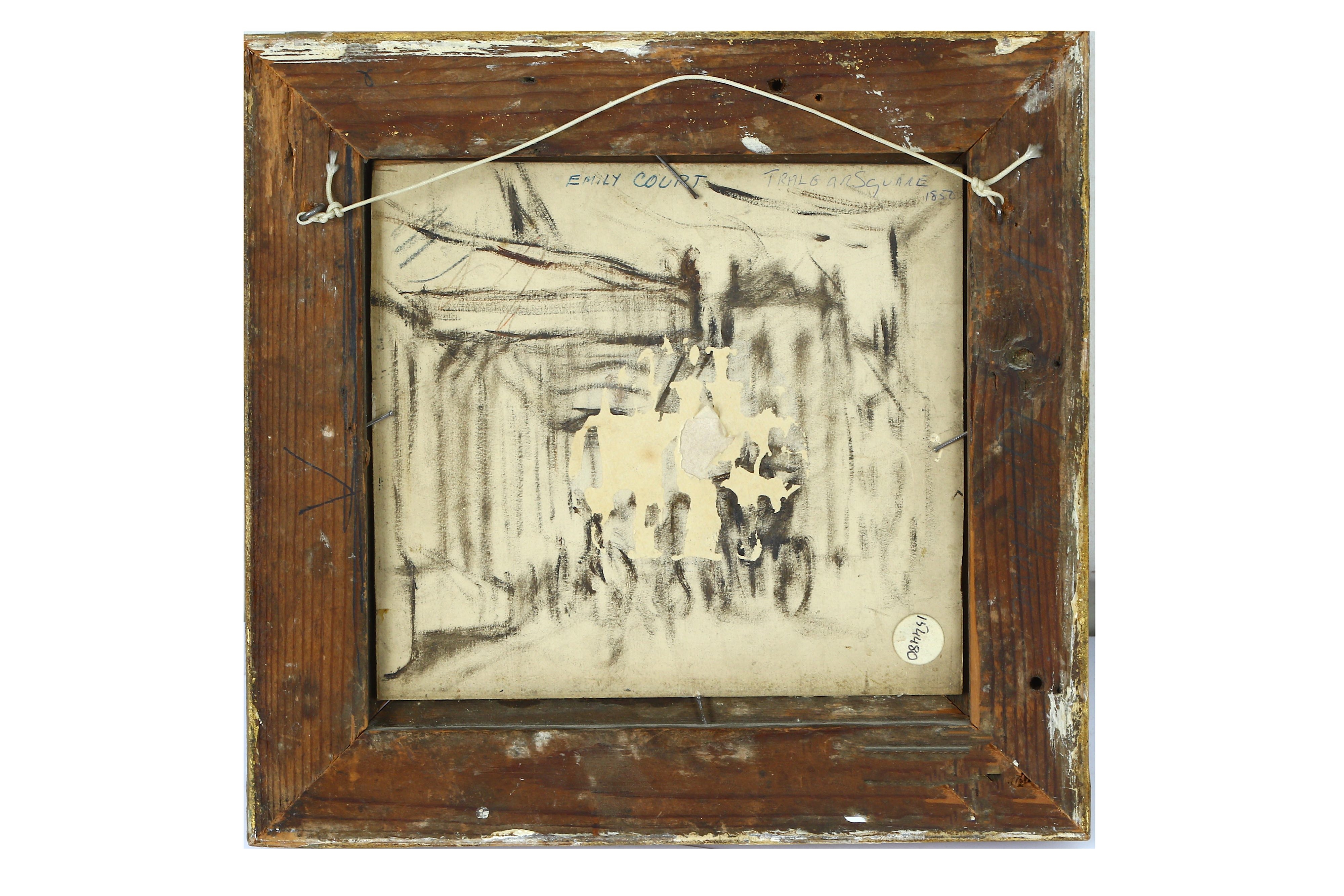 Artwork by Emily Court, Trafalgar square, Made of Oil on board