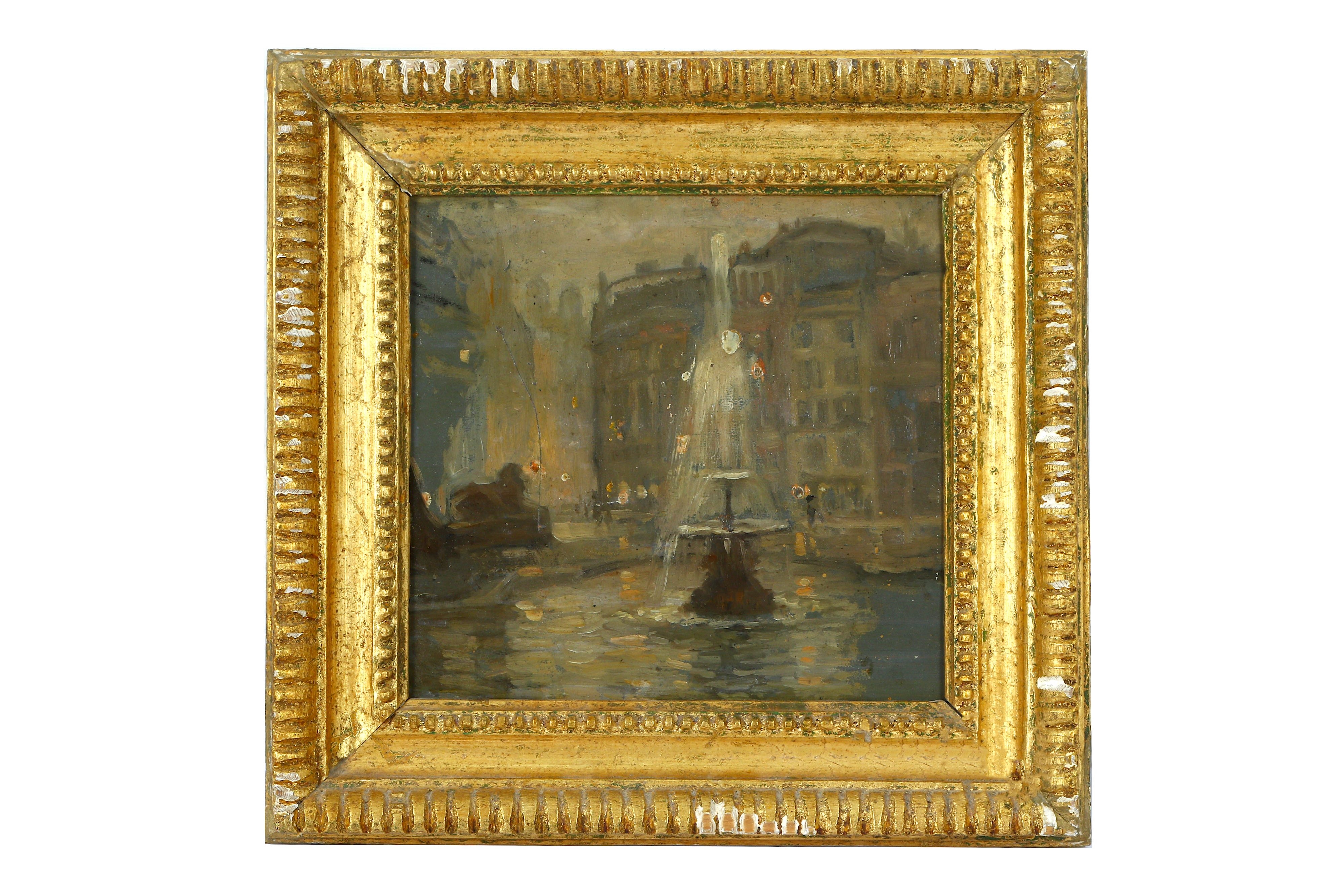 Artwork by Emily Court, Trafalgar square, Made of Oil on board